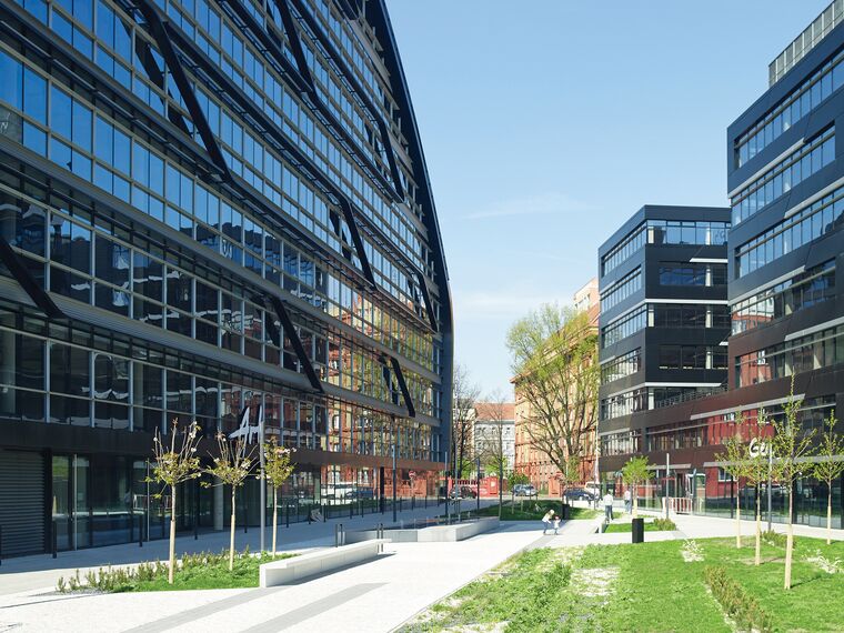 CS 86-HI (c) Отказани системи и ConceptWall 50 Fasade - Office building ArtGen налази се у Prague, Czech Republic