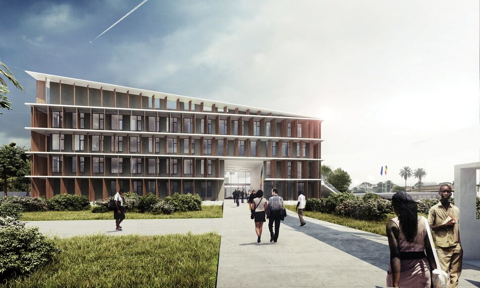 ConceptSystem 59Pa Prozori, ConceptWall 50 Fasade, CS 77 Bullet Proof Prozori, CS 77 Smoke Proof Prozori, CS 77 Fire Proof Prozori, CS 77 Renaissance Prozori, CS 77 Hidden Vent Prozori и CS 77 Smoke & Heat Evacuation Prozori - Embassy Belgian Embassy Kinshasa налази се у Kinshasa, Democratic Republic Congo