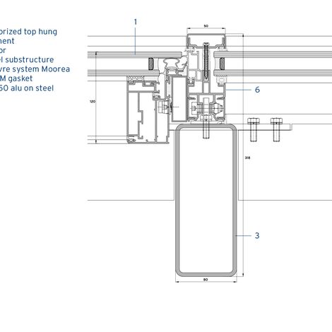 ConceptSystem 59Pa Prozori, CW 50-ALU ON STEEL Fasade, ES 50 Prozori, CW 50 Standard Fasade, CW 50 Fasade и CS 59Pa Clampable Door Vrata - Puerto Venecia налази се у Zaragosa, Spain